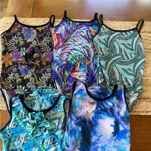 Lot of 5 Rebecca’s mom leotards adult xs